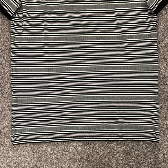 Express Men's Striped Perfect Pima Cotton Pique Polo Size M Tall 1/4 Zip NWT $64 - Picture 8 of 16